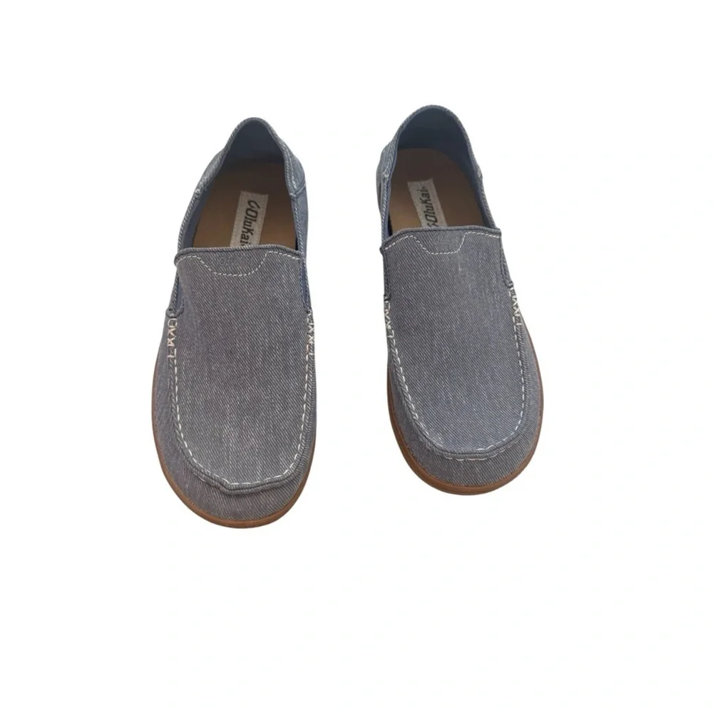 OluKai Puhalu Canvas men's slip-on loafers size 8